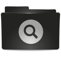 Folder Black Search Icon 256x256 png